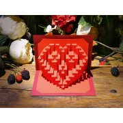 Guest Artist Origami Papercut Card Template - 'Lion Heart' By Guy Petzall of Ullagami 