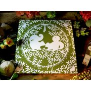 'Just Us Two' Chunky Wrapped Canvas ready to hang papercut print 