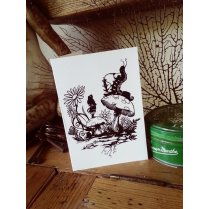'Alice & The Caterpillar' A6 Greeting Card 