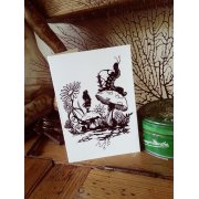 'Alice & The Caterpillar' A6 Greeting Card 