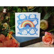 'Can't Have A Rainbow' Large Greeting Card
