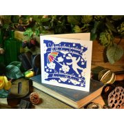 'Dance In The Rain' Large Greeting Card