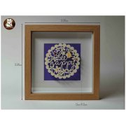 Floating Double Glass Frames with Mount