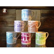 FULL SET 'Starry Night' Fine China Mug & 2 FREE Tea Towels