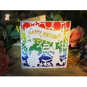'Happy Birthday' Large Greeting Card