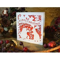 'Merry Christmas' Large Greeting Card