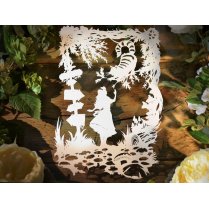 Papercut DIY Design Template - 'Cheshire Cat' Wonderland Inspired
