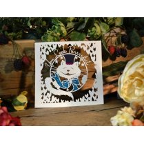 Papercut DIY Design Template - 'Happy Cats'
