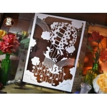 Papercut DIY Design Template - 'Life is a Beautiful Ride'