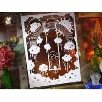 Papercut DIY Design Template - 'Push Me'