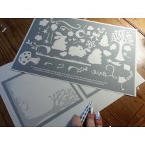 Papercut DIY Design Template - 'Woodland Elements'