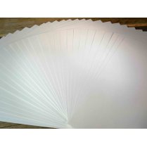 Papercutting Supplies - 25 x Blank Ivory/Cream Paper