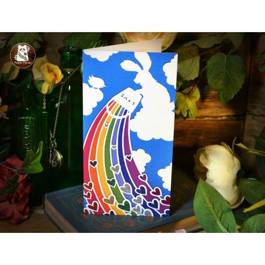 Paper Panda 'Sending Love From Above' Greeting Card
