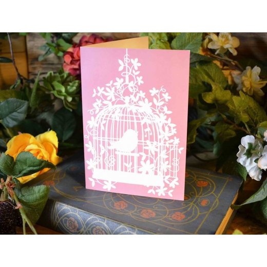 Paper Panda 'Songbird' A6 Greeting Card