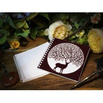 Square Wirebound Notebook - Three Designs