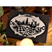 'Tea Party' Chunky Wrapped Canvas ready to hang papercut print