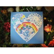 'The Happiest Canvas In The Universe' Chunky Wrapped Canvas ready to hang papercut print