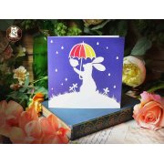 'The Rain' Large Greeting Card