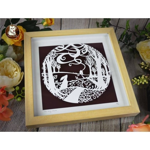 Paper Panda 'The Way Home' - Large Original Papercut