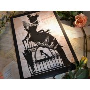 'Victoria' Chunky Wrapped Canvas ready to hang papercut print