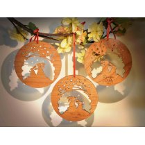 Wooden Hanging Decoration - 'Make A Wish'