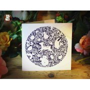 'Woodland Circle' Large Greeting Card